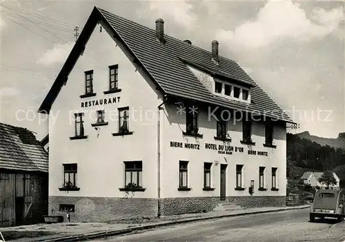 AK / Ansichtskarte Dambach Neunhoffen Hotel Restaurant Au Lion d Or Dambach Neunhoffen