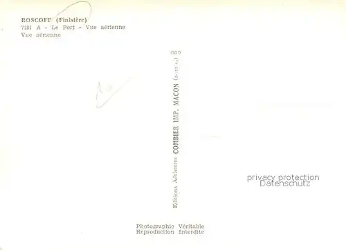 AK / Ansichtskarte Roscoff Port vue aerienne Roscoff