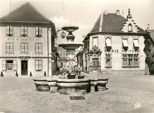 AK / Ansichtskarte Masevaux_Haut_Rhin_Alsace Place Fontaine Masevaux_Haut_Rhin_Alsace