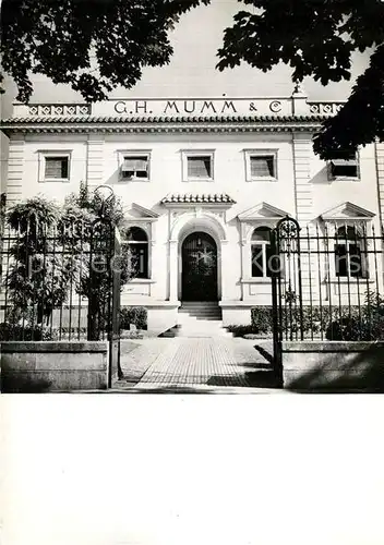 AK / Ansichtskarte Reims_Champagne_Ardenne G. H. Mumm Societe Vinicole de Champagne Reims_Champagne_Ardenne