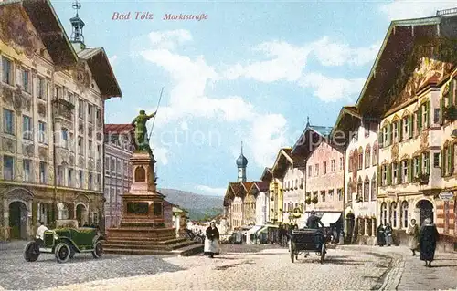 AK / Ansichtskarte Bad_Toelz Marktstrasse Denkmal Bad_Toelz