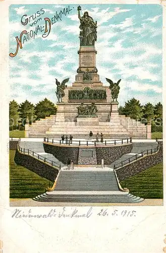 AK / Ansichtskarte Niederwalddenkmal Nationaldenkmal Niederwalddenkmal