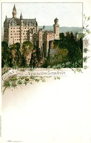 AK / Ansichtskarte Fuessen_Allgaeu Schloss Neuschwanstein Fuessen Allgaeu