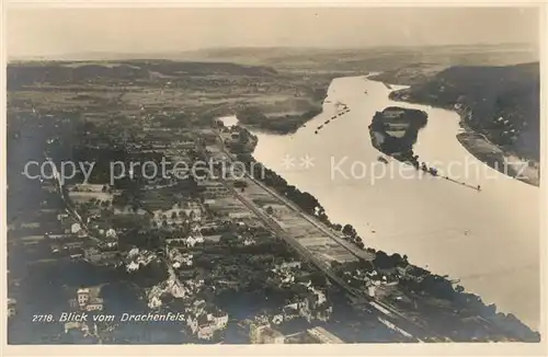 AK / Ansichtskarte Koenigswinter Blick von Burg Drachenfels Koenigswinter