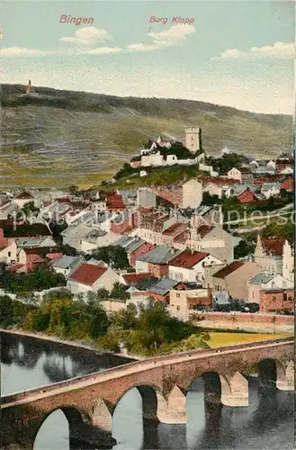 AK / Ansichtskarte Bingen_Rhein Burg Klopp Bingen Rhein