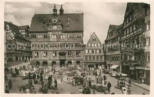AK / Ansichtskarte Tuebingen Marktplatz Tuebingen