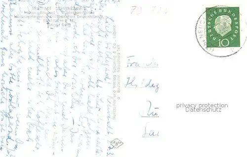 AK / Ansichtskarte Neustadt_Schwarzwald Saiger Berg Neustadt_Schwarzwald