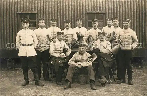 AK / Ansichtskarte Aachen Soldaten Gruppenbild Aachen