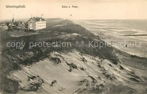 AK / Ansichtskarte Wenningstedt_Sylt Duene und Meer Wenningstedt_Sylt