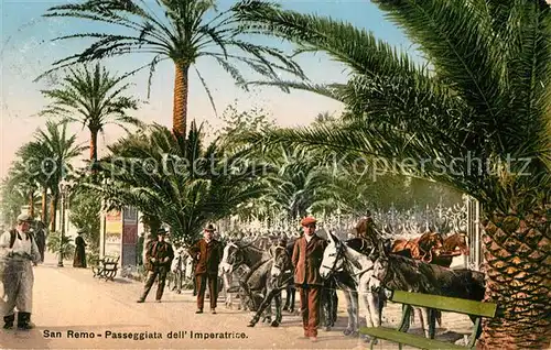 AK / Ansichtskarte San_Remo Passeggiata dell Imperatrice San_Remo