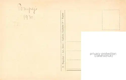 AK / Ansichtskarte Pompei Un peristilio Pompei