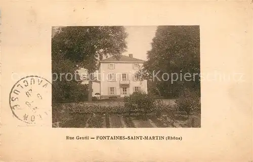AK / Ansichtskarte Fontaines Saint Martin Rue Gentil Fontaines Saint Martin