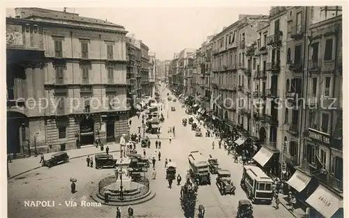AK / Ansichtskarte Napoli_Neapel Via Roma Napoli Neapel