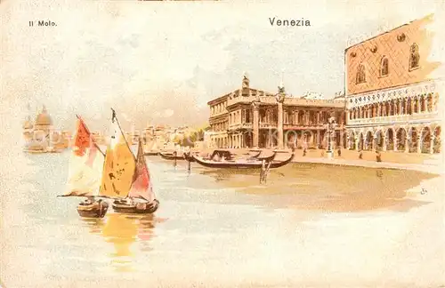 AK / Ansichtskarte Venezia_Venedig Il Molo Venezia Venedig