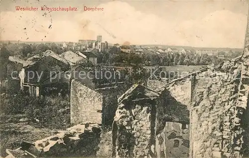 AK / Ansichtskarte Domevre sous Montfort Apres le bombardement Domevre sous Montfort