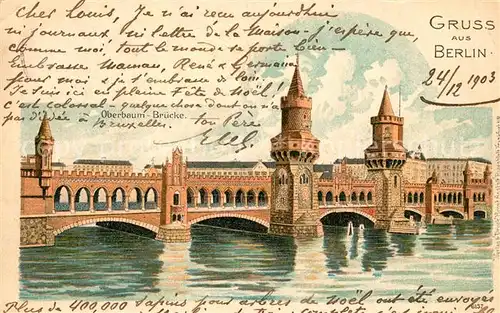 AK / Ansichtskarte Berlin Oberbaum Bruecke Berlin