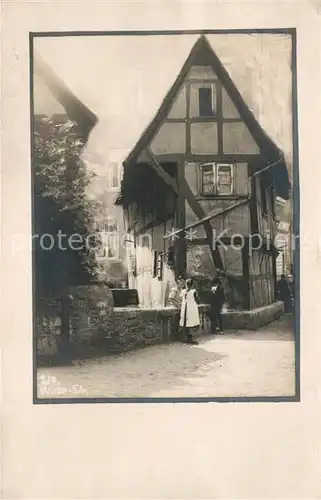 AK / Ansichtskarte Soest_Arnsberg Wiese Strasse Fachwerkhaus Soest_Arnsberg