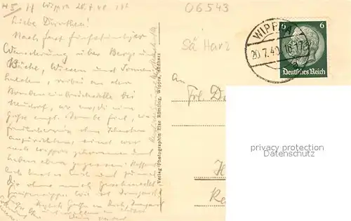 AK / Ansichtskarte Harz_Region Ravestalklippe und Kaufmannsmuehle im Wippertal Harz Region