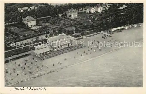 AK / Ansichtskarte Eckernfoerde Fliegeraufnahme Eckernfoerde