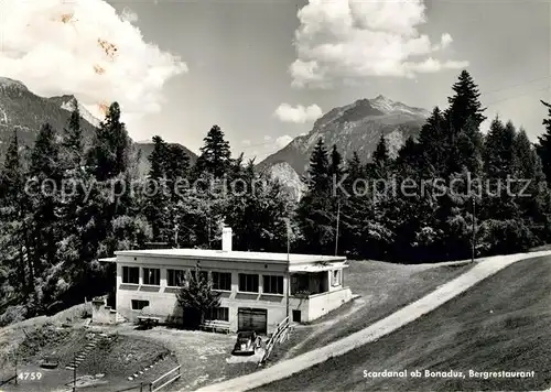 AK / Ansichtskarte Scardanal_Bonaduz Bergrestaurant Alpen Scardanal Bonaduz