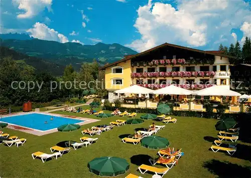 AK / Ansichtskarte St_Johann_Pongau Hotel Berghof Fam. Rettenwender mit Pool St_Johann_Pongau