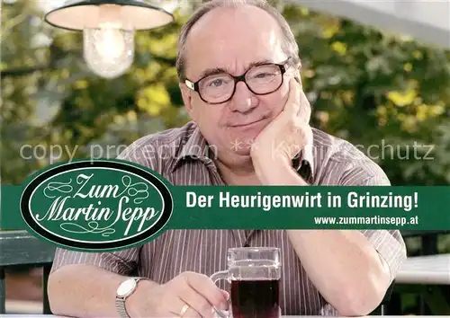 AK / Ansichtskarte Grinzing_Wien Rathaus Zum Martin Sepp Heurigenwirt Grinzing Wien