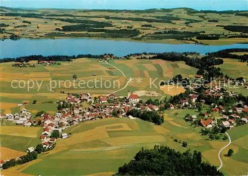 AK / Ansichtskarte Henndorf_Wallersee Fliegeraufnahme mit Wallersee Henndorf_Wallersee