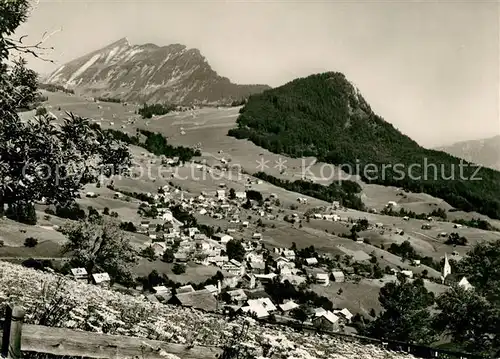 AK / Ansichtskarte Amden_SG Panorama mit Leistkamm und Kapf Alpenpanorama Amden_SG