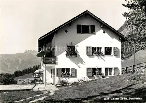 AK / Ansichtskarte Pontresina Chesa Godin Ferienwohnungen Pontresina