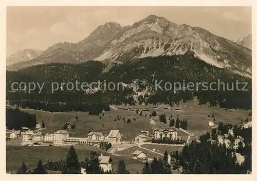 AK / Ansichtskarte Lenzerheide_GR Panorama mit Rothorn Lenzerheide GR
