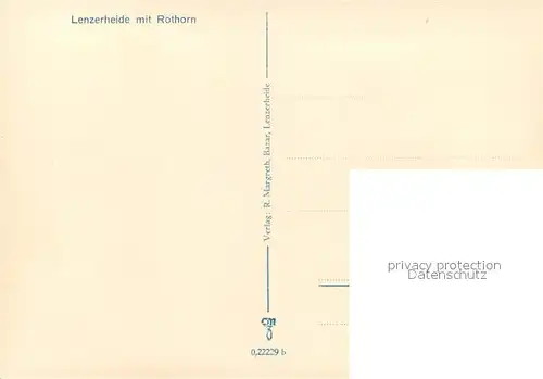AK / Ansichtskarte Lenzerheide_GR Panorama mit Rothorn Lenzerheide GR