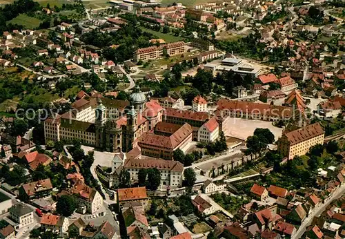 AK / Ansichtskarte Weingarten_Wuerttemberg Benediktiner Abtei Fliegeraufnahme Weingarten Wuerttemberg