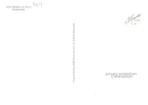 AK / Ansichtskarte Wesel_Rhein Brueckstrasse Fussgaengerzone Wesel Rhein