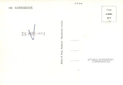 AK / Ansichtskarte Sarrebruck Stadtpanorama Kirche Fliegeraufnahme Sarrebruck