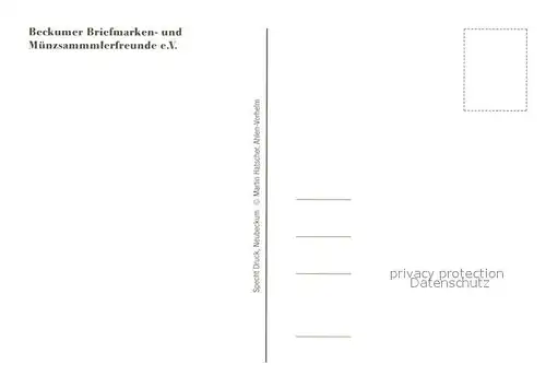 AK / Ansichtskarte Ahlen_Westfalen Sehenswuerdigkeiten der Stadt Beckumer Briefmarken und Muenzsammlerfreunde e.V. Kuenstlerkarte Ahlen_Westfalen