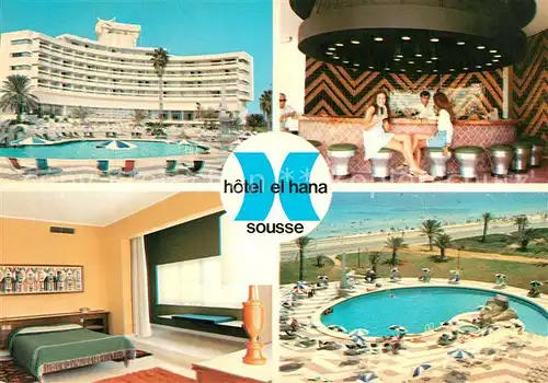 AK / Ansichtskarte Sousse Hotel El Hana Bar Swimming Pool Sousse