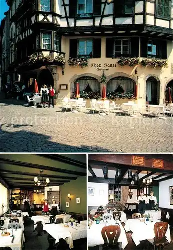 AK / Ansichtskarte Colmar_Haut_Rhin_Elsass Restaurant Chez Hansi Colmar_Haut_Rhin_Elsass