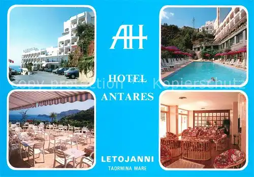 AK / Ansichtskarte Letojanni Hotel Antares Restaurant Terrasse Swimming Pool Letojanni