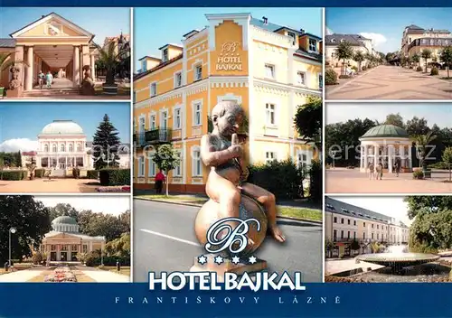 AK / Ansichtskarte Frantiskovy_Lazne Hotel Bajkal Brunnen Tempel Statue Frantiskovy_Lazne