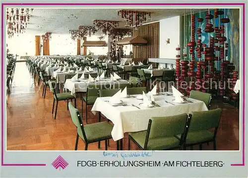 AK / Ansichtskarte Oberwiesenthal_Erzgebirge FDGB Erholungsheim am Fichtelberg Restaurant Oberwiesenthal Erzgebirge