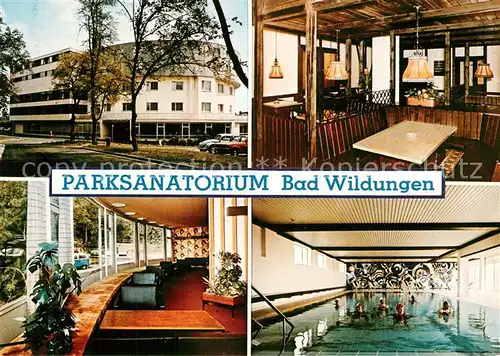 AK / Ansichtskarte Bad_Wildungen Parksanatorium Restaurant Hallenbad Bad_Wildungen