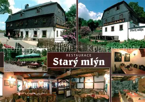 AK / Ansichtskarte Sluknov Restaurace Stary mlyn Sluknov