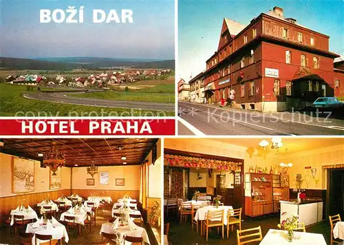 AK / Ansichtskarte Bozi_Dar_Gottesgab Hotel Praha Restaurant Panorama Bozi_Dar_Gottesgab