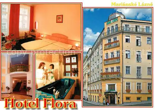 AK / Ansichtskarte Marianske_Lazne Hotel Flora Fremdenzimmer Kuranwendung Marianske_Lazne
