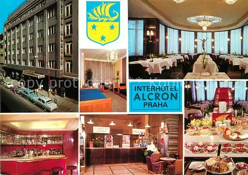 AK / Ansichtskarte Praha_Prahy_Prague Interhotel Alcron Restaurant Buffet Bar Rezeption Praha_Prahy_Prague