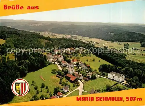 AK / Ansichtskarte Maria_Schmolln Wallfahrtsort Erholungsort Wallfahrtskirche Fliegeraufnahme Maria Schmolln