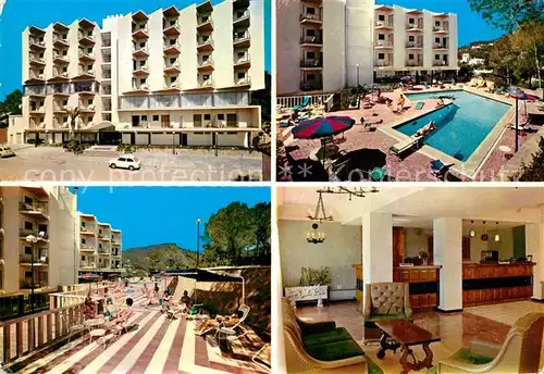 AK / Ansichtskarte Paguera_Mallorca_Islas_Baleares Hotel Palmira Swimming Pool Rezeption Paguera_Mallorca
