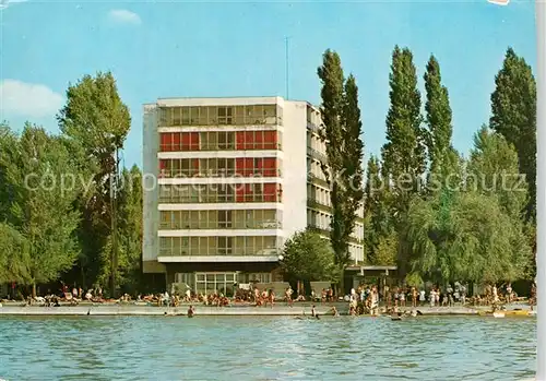 AK / Ansichtskarte Siofok Hungaria Szallo Hotel Badestrand Siofok