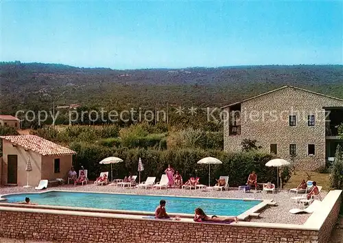 AK / Ansichtskarte Gordes Hotel Restaurant Auberge de Carcarille piscine Gordes