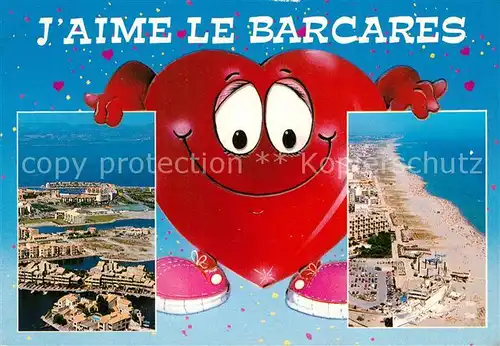 AK / Ansichtskarte Le_Barcares Station nouvelle du littoral Roussillon vue aerienne Coeur Le_Barcares